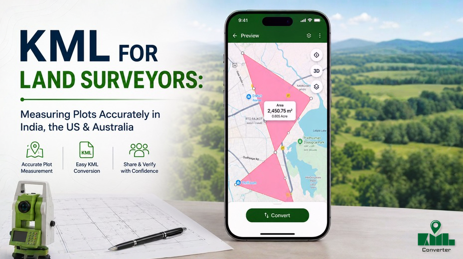 KML for Land Surveyors: Measuring Plots Accurately in India, the US & Australia